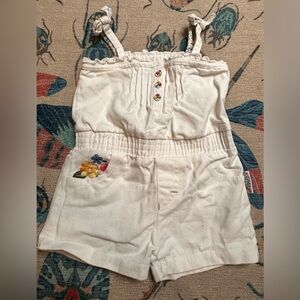 Levi's White Jumpsuit Relaxed Fit Cotton